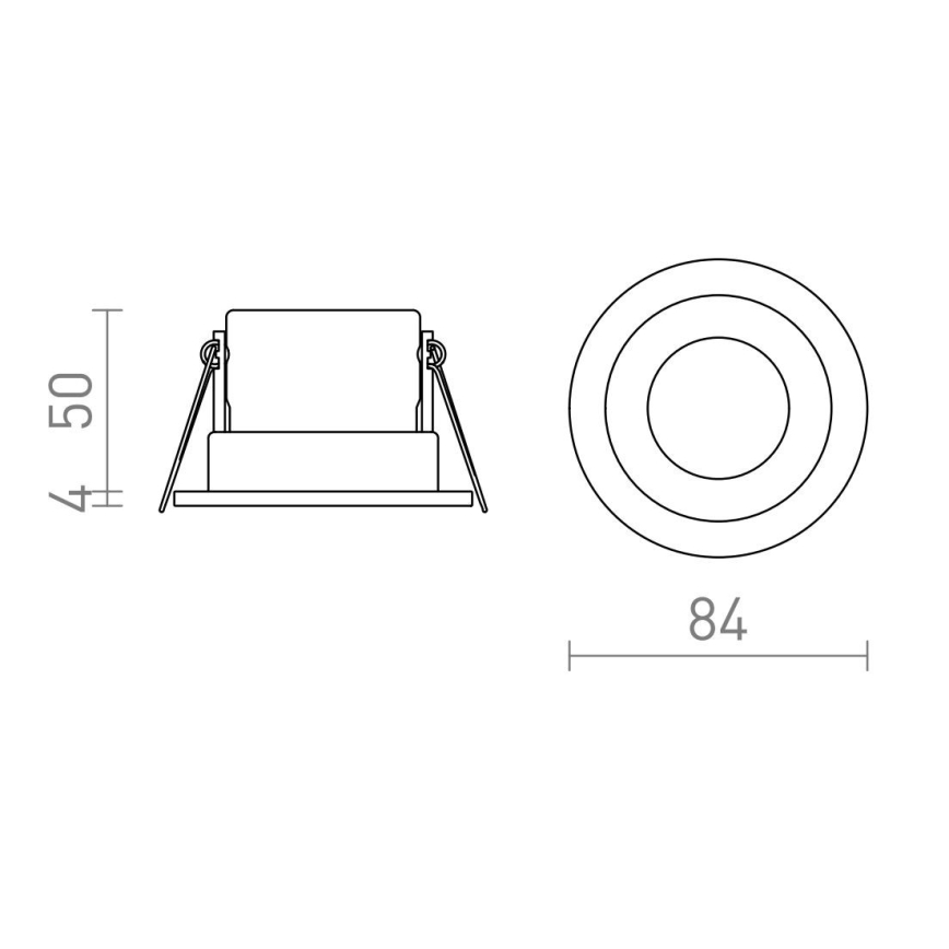 RED -Design Rendl-R13602- Iluminação embutida de casa de banho LED BELLA 11W/230V IP65