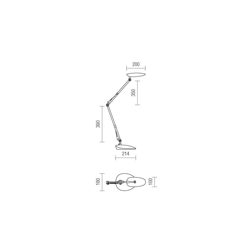 Redo 01-1036 - Candeeiro de mesa LED KEPLER VEIOZA LED/6.5W/230V