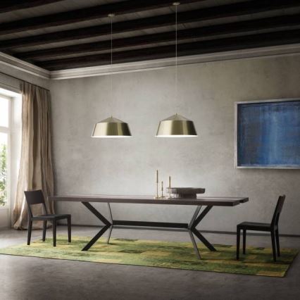 Redo 01-1102 - Candeeiro suspenso AYLA 1xE27/42W/230V diâmetro 56 cm dourado