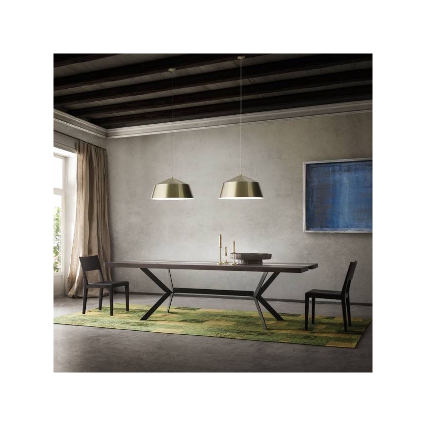 Redo 01-1102 - Candeeiro suspenso AYLA 1xE27/42W/230V diâmetro 56 cm dourado