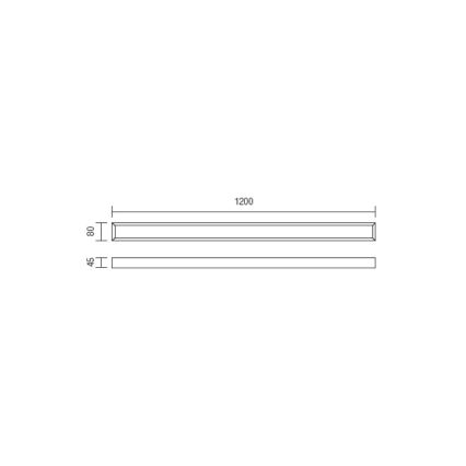 Redo 01-1132 - Iluminação de espelho de casa de banho LED HORIZON LED/30W/230V 120 cm IP44