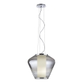 Redo 01-1139 - Lustre em cabo FUSION 1xE27/42W/230V pr. 30 cm cromado brilhante/fumado