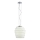 Redo 01-1141 - Lustre suspenso em cabo MAGMA 1xE27/42W/230V Ø 38 cm cromado brilhante/branco