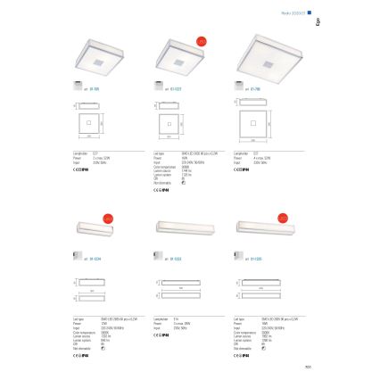 Redo 01-1233 - Iluminação de parede de casa de banho EGO 3xE14/28W/230V IP44