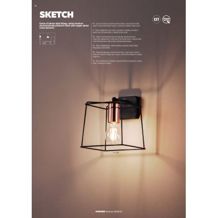 Redo 01-1265 - Candeeiro suspenso SKETCH 3xE27/42W/230V aranha