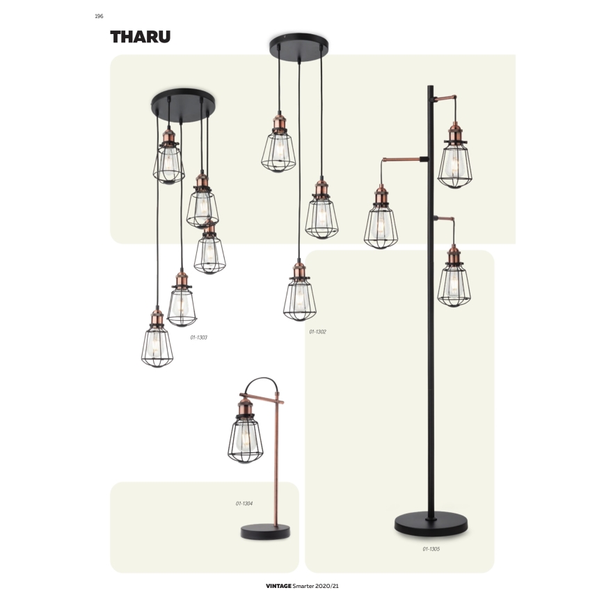 Redo 01-1303 - Candelabro num fio THARU 5xE27/42W/230V