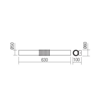 Redo 01-1431 - Iluminação de parede LED AVANCE LED/14W/230V 63 cm branco