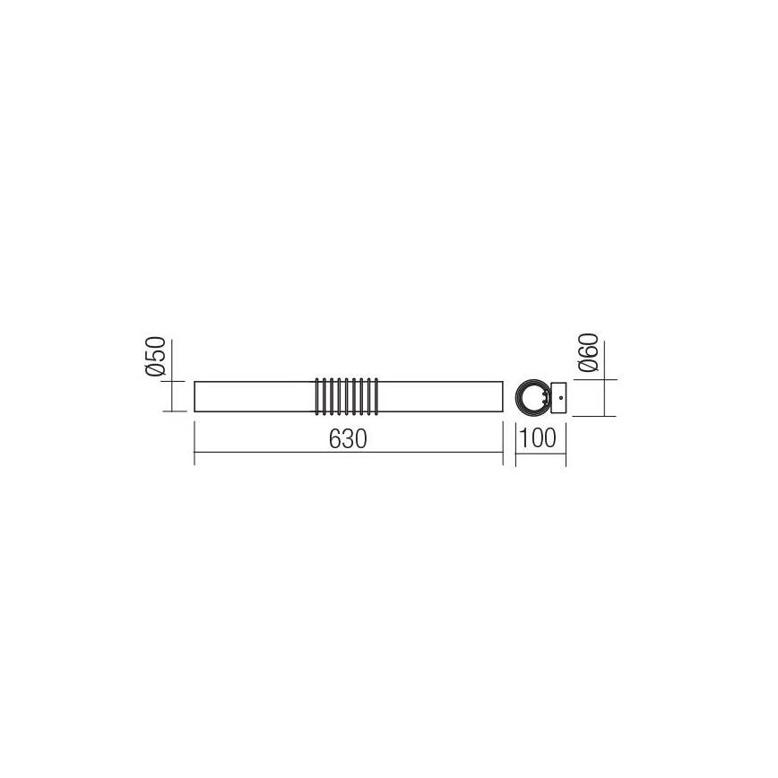 Redo 01-1431 - Iluminação de parede LED AVANCE LED/14W/230V 63 cm branco