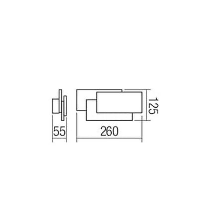 Redo 01-1444 - Luz de parede LED GAMER 1xLED/12W/230V