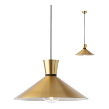 Redo 01-1460 - Candeeiro suspenso KIMONO 1xE27/42W/230V diâmetro 39,5 cm dourado