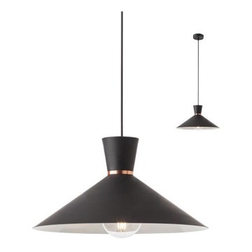 Redo 01-1462 - Candeeiro suspenso KIMONO 1xE27/42W/230V diâmetro 39,5 cm preto