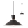 Redo 01-1462 - Candeeiro suspenso KIMONO 1xE27/42W/230V diâmetro 39,5 cm preto