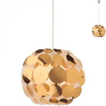 Redo 01-1508 - Candeeiro suspenso ODEON 1xE27/42W/230V diâmetro 36 cm dourado