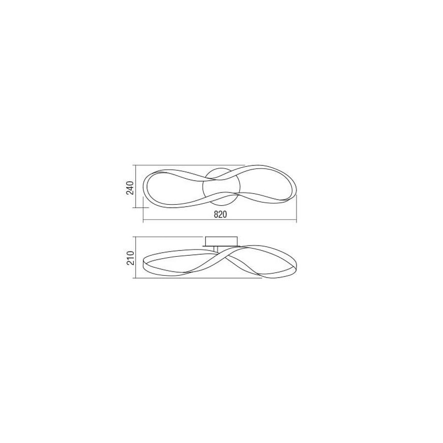 Redo 01-1529 - Iluminação de teto LED com regulação NUBO LED/34,5W/230V branco
