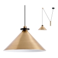 Redo 01-1545 - Candeeiro suspenso KALIMBA 1xE27/42W/230V diâmetro 42 cm aranha bronze