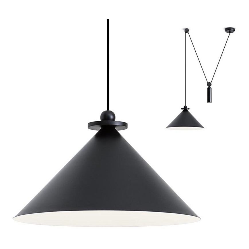 Redo 01-1546 - Candeeiro suspenso KALIMBA 1xE27/42W/230V diâmetro 42 cm aranha preto