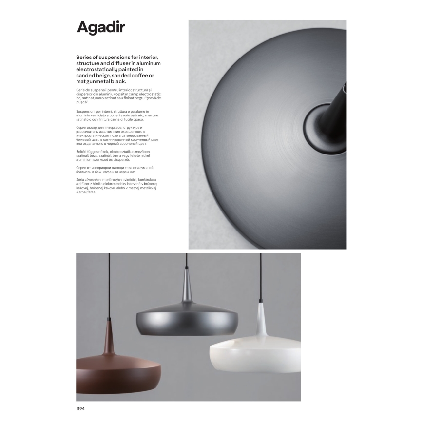 Redo 01-1615 - Candelabro num fio AGADIR 1xE27/42W/230V