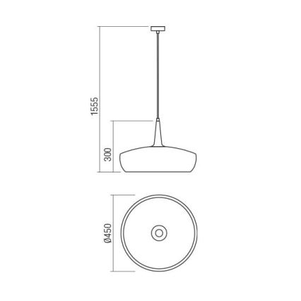 Redo 01-1615 - Candelabro num fio AGADIR 1xE27/42W/230V