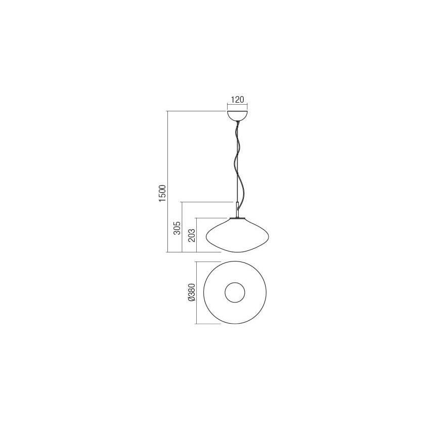Redo 01-1620 - Candelabro suspenso ABSOLUTE 1xE27/42W/230V cobre