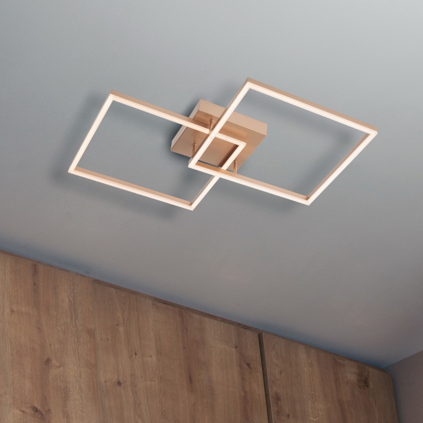 Redo 01-1643 - Candeeiro de teto LED dimerizável KLEE LED/57W/230V dourado