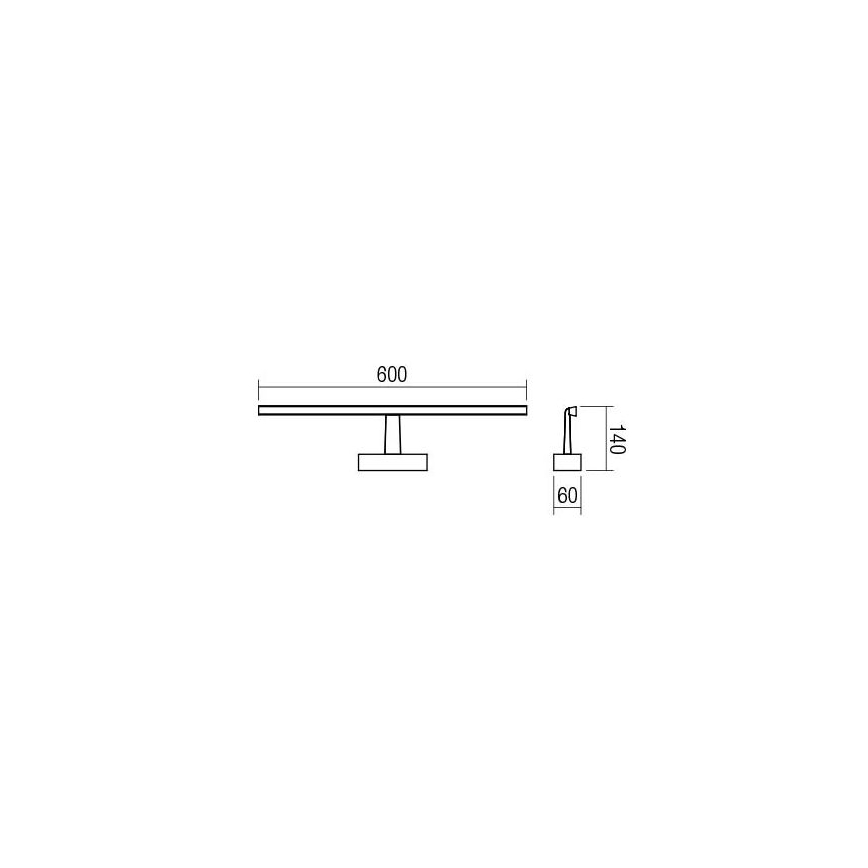 Redo 01-1671 - Luz de espelho de casa de banho LED NEPTUNE LED/12W/230V IP44