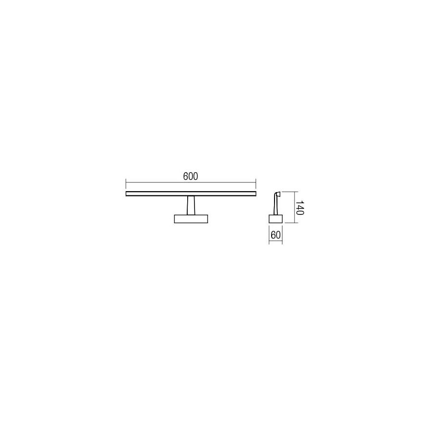 Redo 01-1672 - Luz de espelho de casa de banho LED NEPTUNE LED/12W/230V IP44