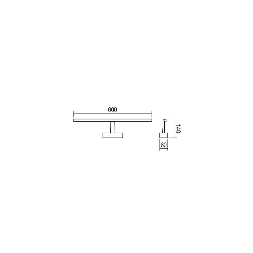 Redo 01-1673 - Luz de espelho de casa de banho LED NEPTUNE LED/12W/230V IP44