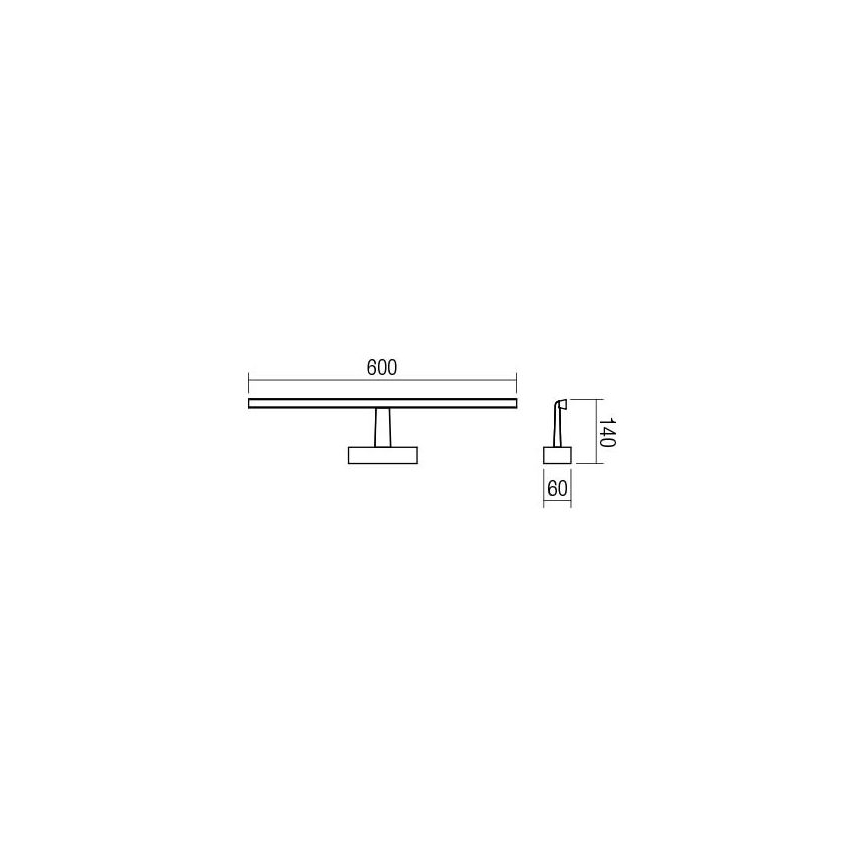 Redo 01-1674 - Luz de espelho de casa de banho LED NEPTUNE LED/12W/230V IP44