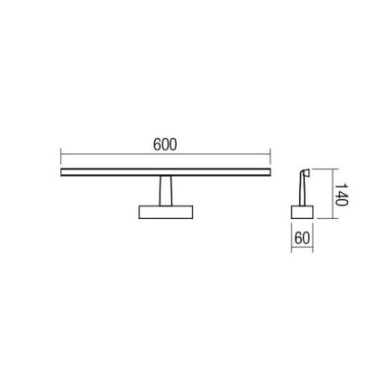 Redo 01-1674 - Luz de espelho de casa de banho LED NEPTUNE LED/12W/230V IP44