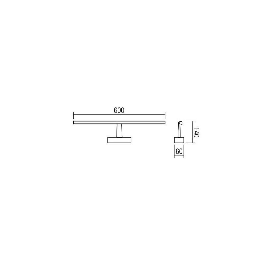 Redo 01-1674 - Luz de espelho de casa de banho LED NEPTUNE LED/12W/230V IP44