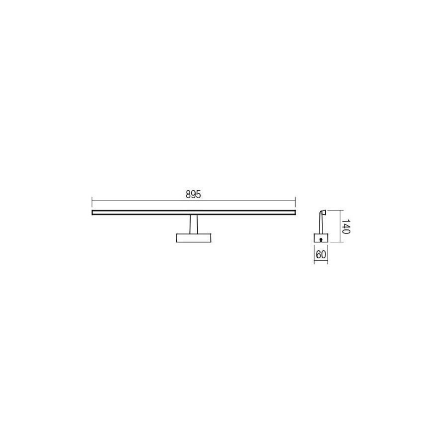 Redo 01-1677 - Luz de espelho de casa de banho LED NEPTUNE 1xLED/18W/230V IP44