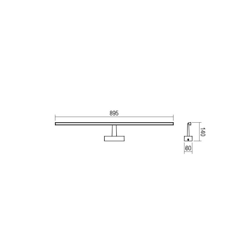 Redo 01-1678 - Luz de espelho de casa de banho LED NEPTUNE 1xLED/18W/230V IP44