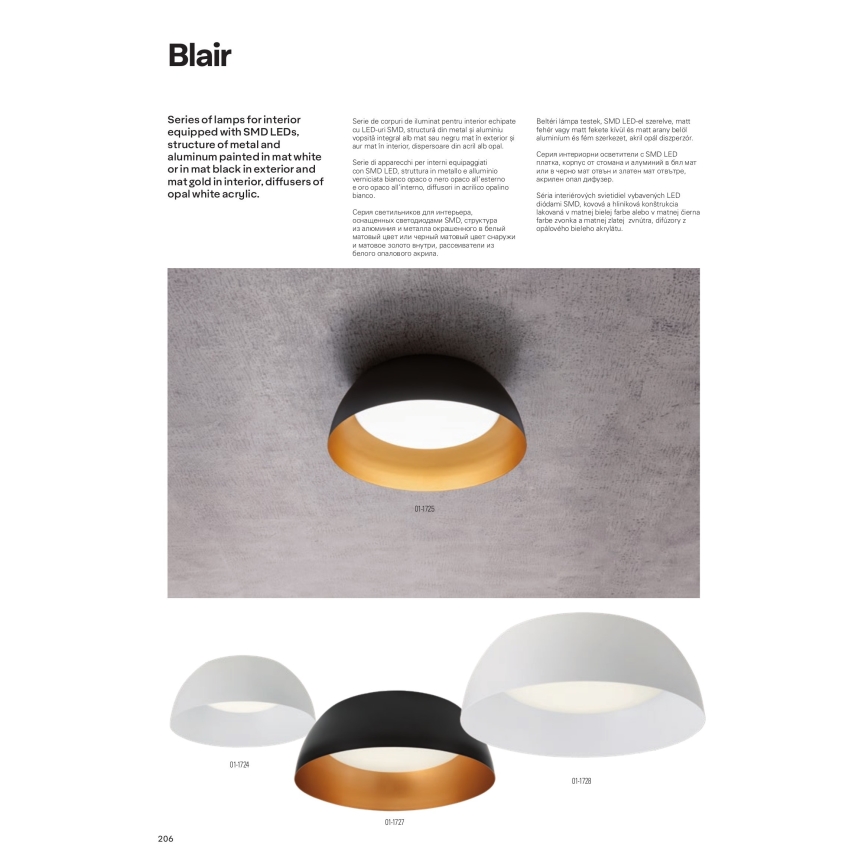 Redo 01-1732 - Candelabro suspenso LED BLAIR LED/55W/230V 3000K branco