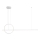Redo 01-1734 - Candelabro suspenso LED com regulação GIOTTO LED/46W/230V branco