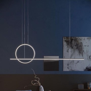 Redo 01-1735 - Candelabro suspenso LED com regulação GIOTTO LED/46W/230V preto