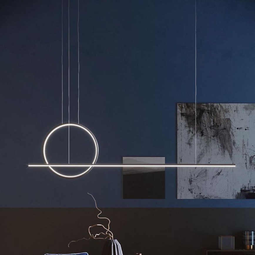 Redo 01-1735 - Candelabro suspenso LED com regulação GIOTTO LED/46W/230V preto
