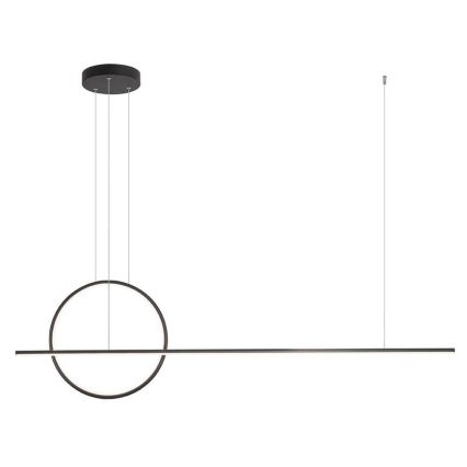 Redo 01-1735 - Candelabro suspenso LED com regulação GIOTTO LED/46W/230V preto