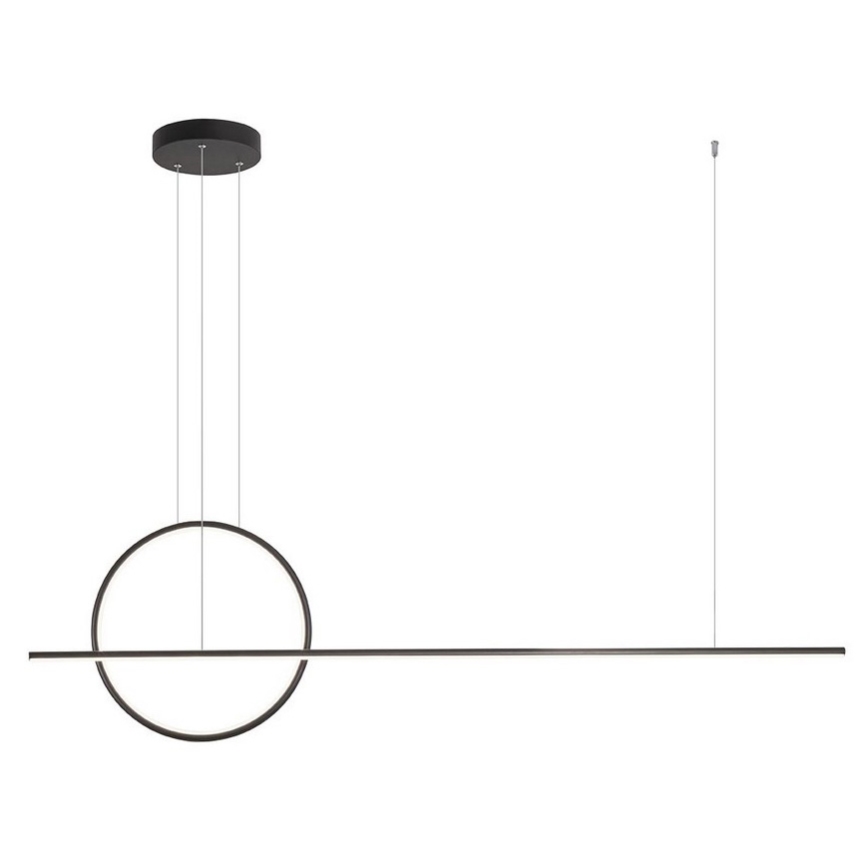 Redo 01-1735 - Candelabro suspenso LED com regulação GIOTTO LED/46W/230V preto