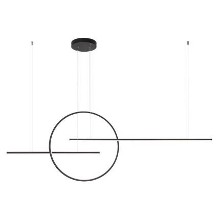 Redo 01-1737 - Candelabro suspenso LED com regulação GIOTTO LED/56W/230V preto
