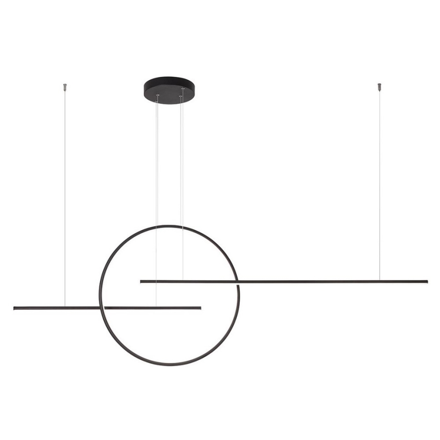 Redo 01-1737 - Candelabro suspenso LED com regulação GIOTTO LED/56W/230V preto