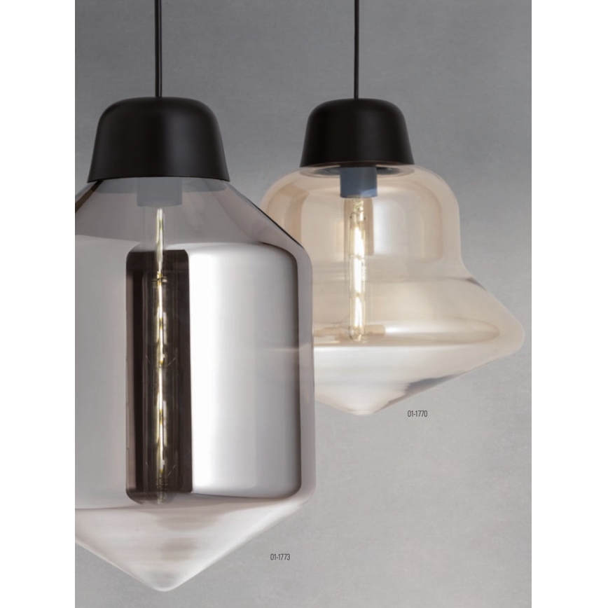 Redo 01-1773 - Candeeiro suspenso AMNO 1x/E27/42W/230V diâmetro 26 cm cinzento