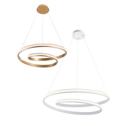 Redo 01-1795 - Candelabro suspenso LED com regulação TORSION LED/40W/230V diâmetro 74 cm branco