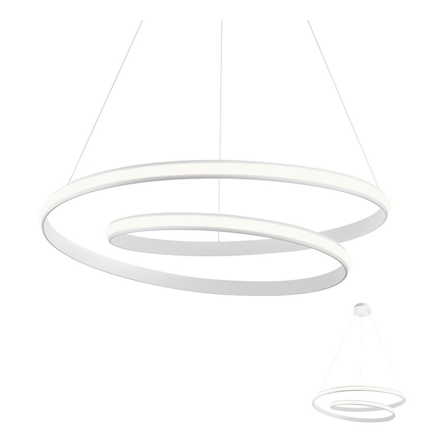Redo 01-1795 - Candelabro suspenso LED com regulação TORSION LED/40W/230V diâmetro 74 cm branco