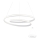 Redo 01-1795 - Candelabro suspenso LED com regulação TORSION LED/40W/230V diâmetro 74 cm branco