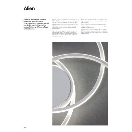 Redo 01-1801 - Iluminação de teto LED com regulação ALIEN LED/60W/230V 3000K diâmetro 70 cm branco