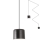 Redo 01-1822 - Candeeiro suspenso DODO 1xE27/15W/230V aranha preto