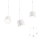 Redo 01-1825 - Candeeiro suspenso DODO 3xE27/15W/230V aranha branco