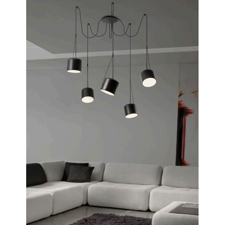 Redo 01-1828 - Candeeiro suspenso DODO 5xE27/15W/230V aranha