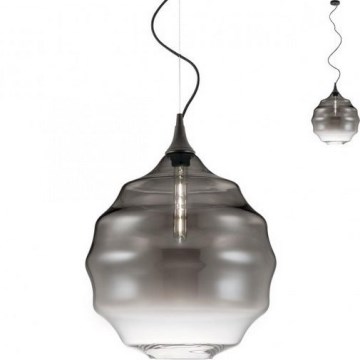 Redo 01-1845 - Candeeiro suspenso SLAG 1xE27/42W/230V diâmetro 40 cm cinzento