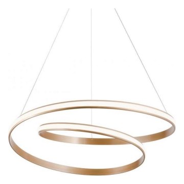 Redo 01-1891 - LUSTRE LED REGULÁVEL SUSPENSO POR CABO TORSION LED/35W/230V 4000K Ø 75 cm bronze